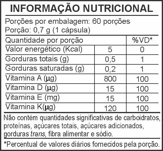 Informação Nutricional - CLINOALIV